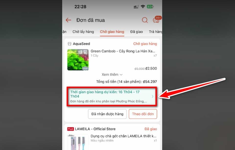 Tra cứu đơn hàng SPX - 06