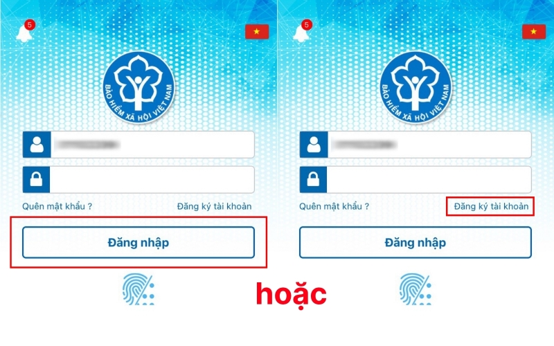 Đăng nhập bằng tài khoản cá nhân