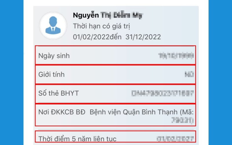 Xem thông tin chi tiết trên ứng dụng