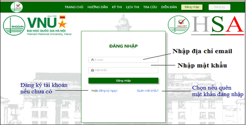 Cách tra cứu kết quả thi HSA của ĐHQG Hà Nội