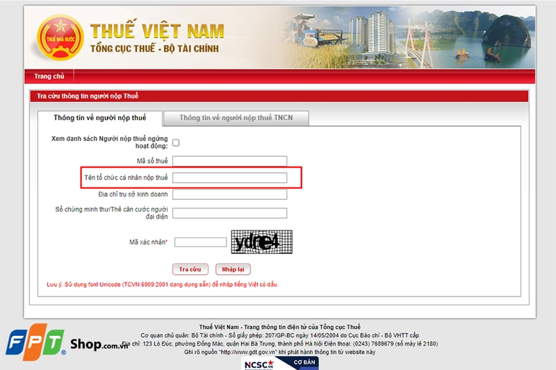 tra cứu mã số thuế doanh nghiệp (hình 6)