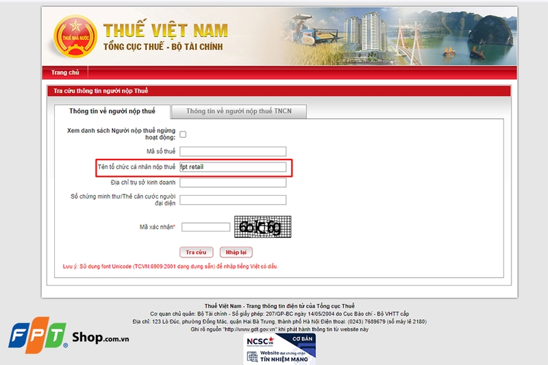 tra cứu mã số thuế doanh nghiệp (hình 7)