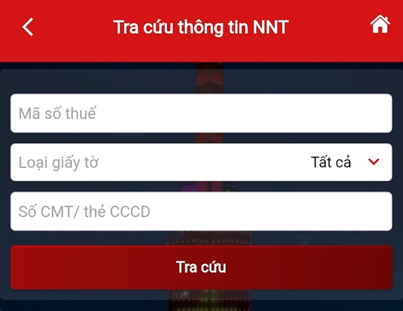 Tra cứu người nộp thuế - 09