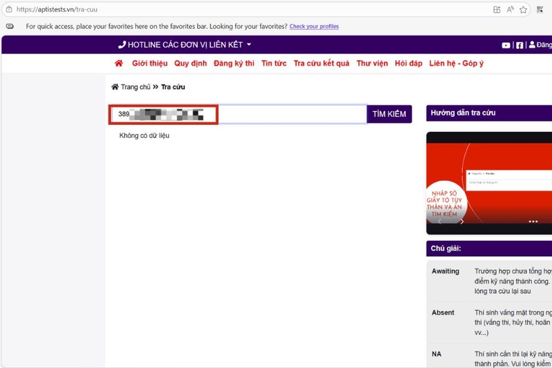 tra điểm aptis online (ảnh 2)