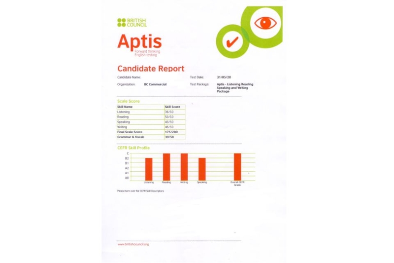 tra điểm aptis online (ảnh 3)