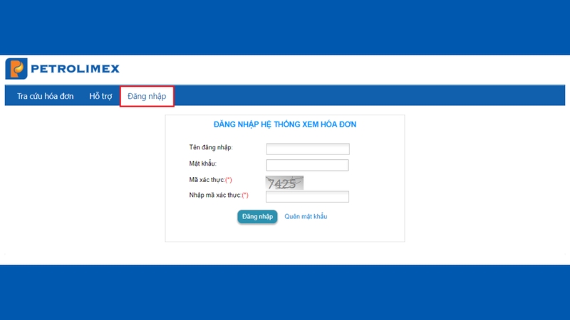 Nhấn chọn mục Đăng nhập
