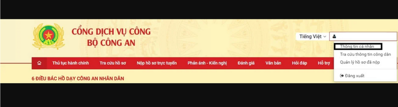 Bạn đã đăng nhập thành công vào hệ thống