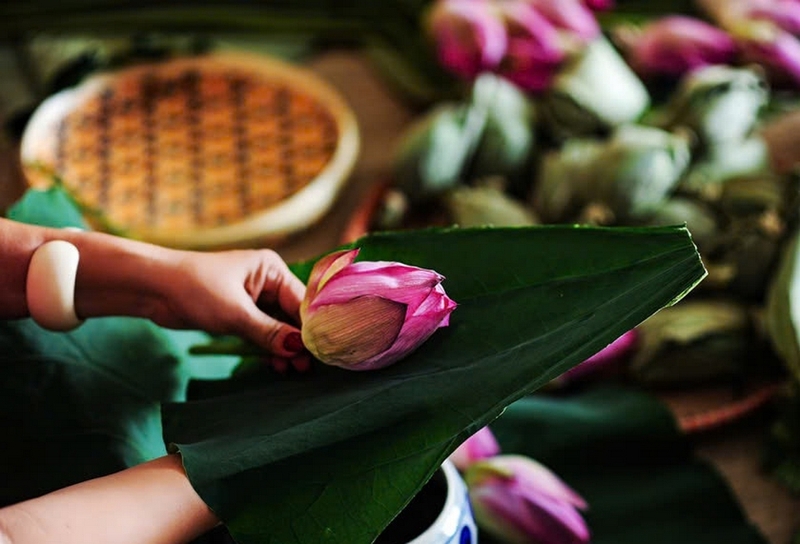 Trà sen xổi ảnh 1