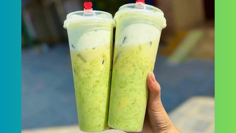 Trà sữa cốm non kem cheese béo ngậy