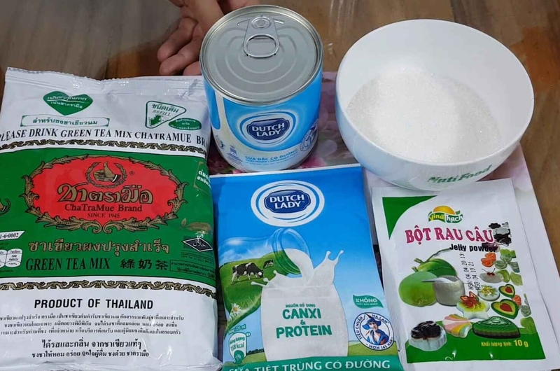 trà sữa Thái xanh hình 1