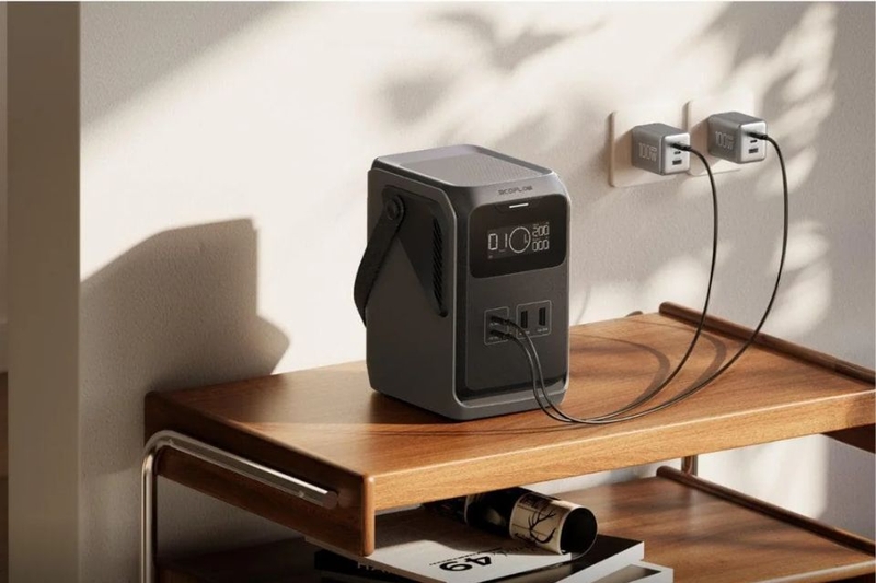 Trạm điện di động Ecoflow Trail 200 sạc nhanh qua cổng USB-C PD 140W
