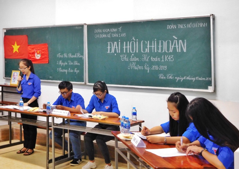 Các tiêu chuẩn trang trí bảng đại hội chi đoàn