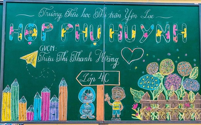 Thiết kế bảng nên nhấn mạnh vào triết lý giáo dục