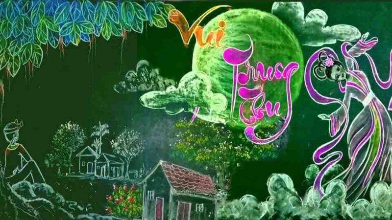 Tạo điểm nhấn chính giữa bảng