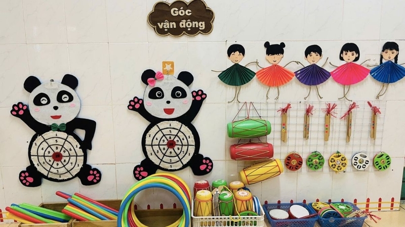 trang trí lớp mầm non theo hướng mở 24