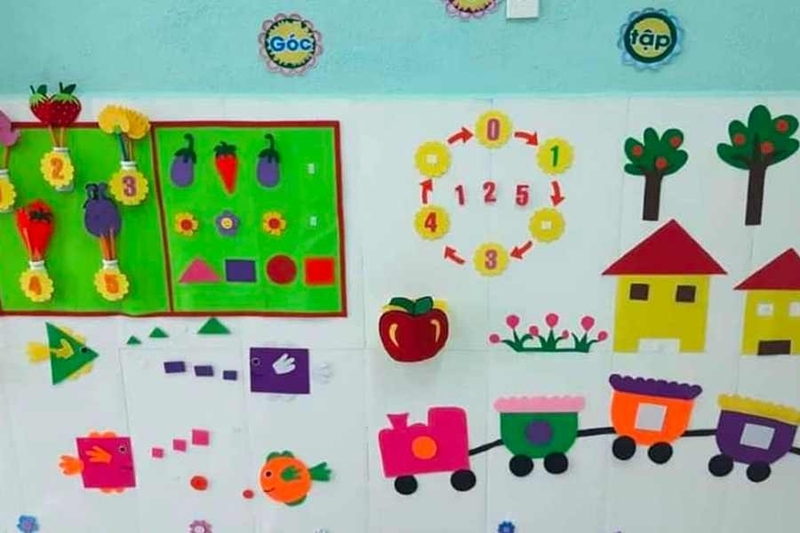 trang trí lớp mầm non theo hướng mở 37
