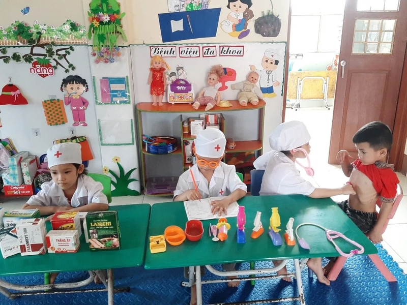 trang trí lớp mầm non theo hướng mở 48