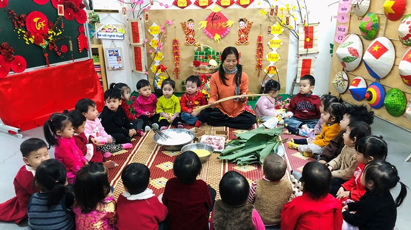 Trang trí lớp học đón Tết tạo không khí vui vẻ