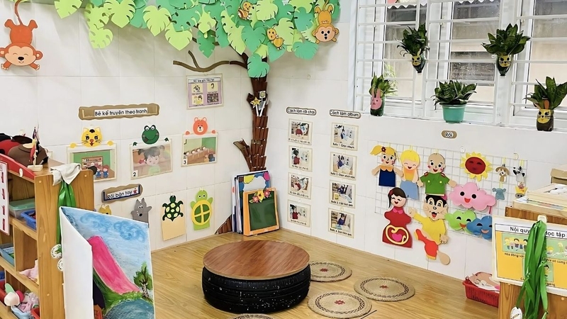 trang trí lớp mầm non theo hướng mở 6