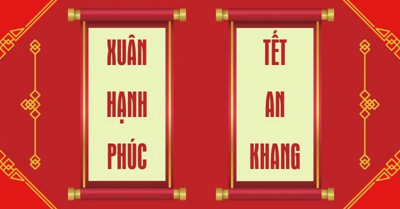 Ý tưởng dùng câu đối, liễn Tết để trang trí nhà cửa