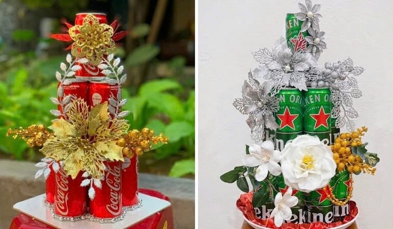 trang trí tháp bia ngày Tết ảnh 1