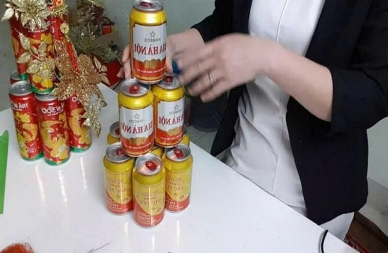 trang trí tháp bia ngày Tết ảnh 4