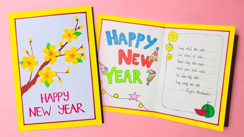 Trang trí thiệp Tết ảnh 5