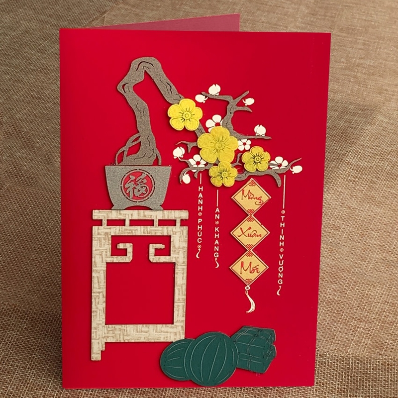 Trang trí thiệp Tết ảnh 13