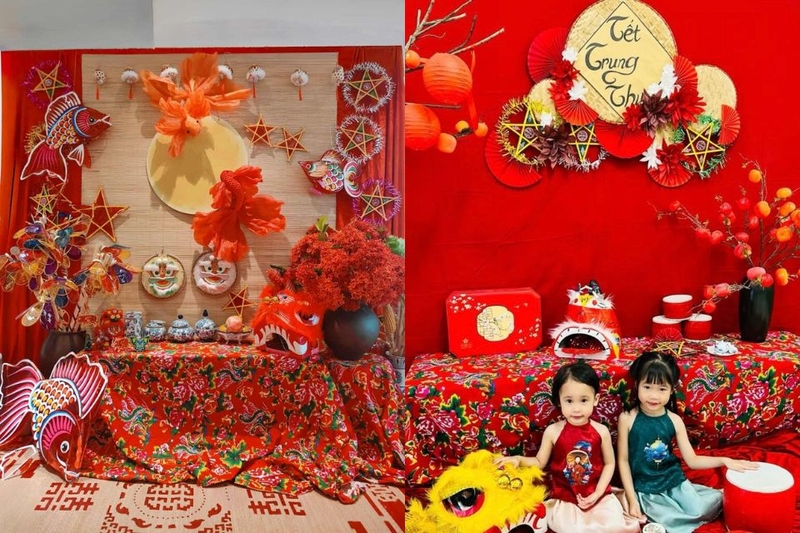 Trang trí Trung thu với phong cách truyền thống Việt