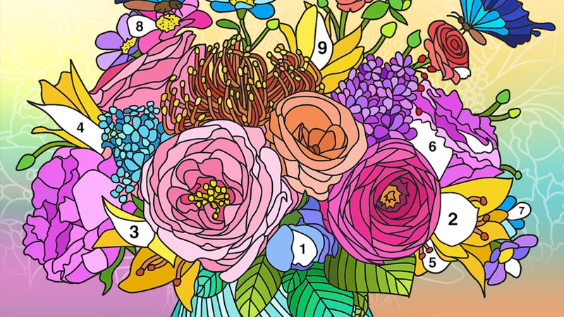 Coloring Book: Color by Number