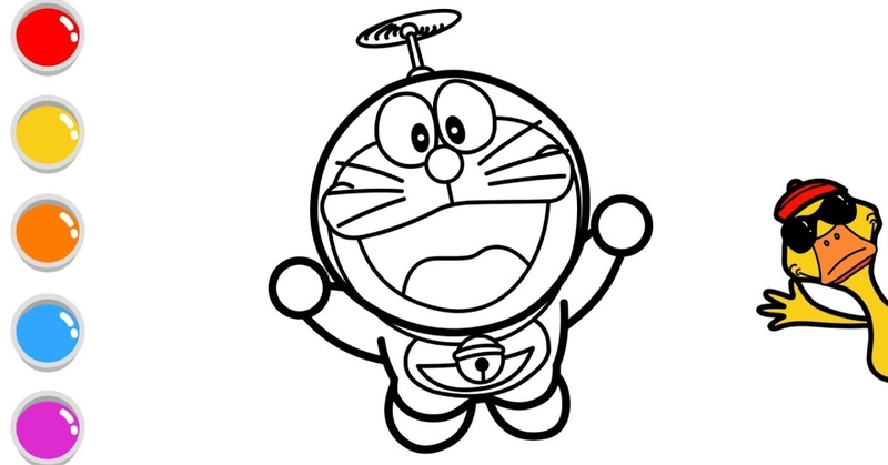 tranh tô màu Doremon 7