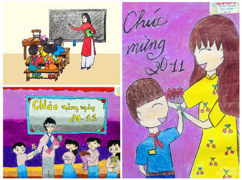 tranh vẽ 20/11 ảnh 5