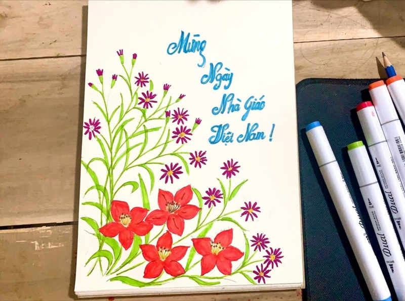 tranh vẽ 20/11 ảnh 26