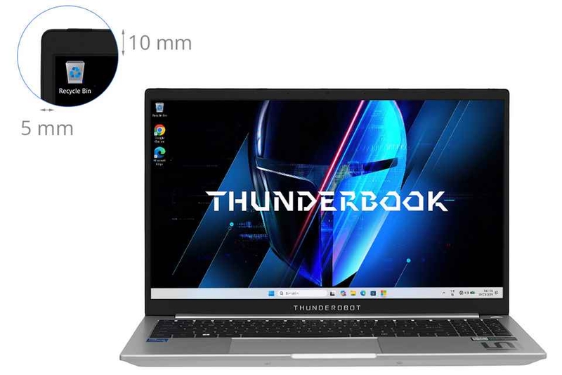 Màn hình hiển thị sắc nét và rộng của laptop