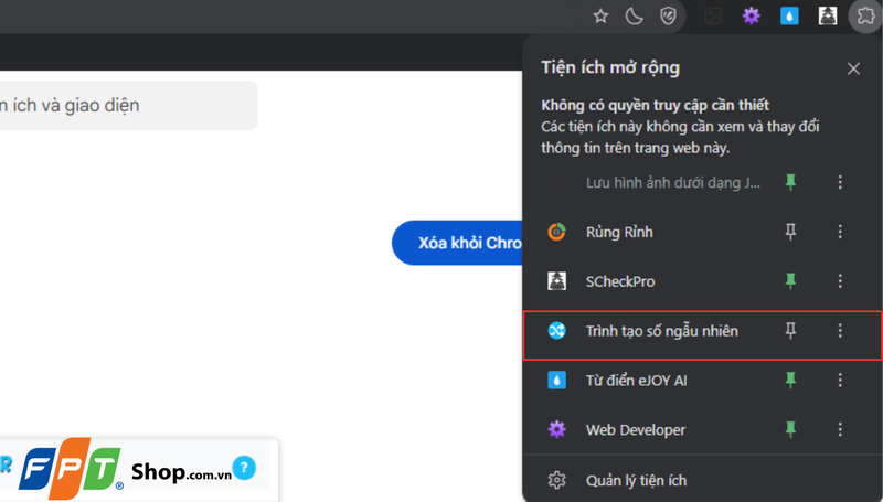 Cách tạo số ngẫu nhiên với Extension 3