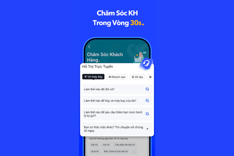 Dịch vụ hỗ trợ khách hàng 24/7