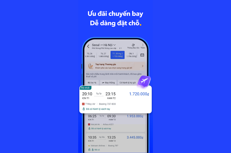 Đặt vé máy bay