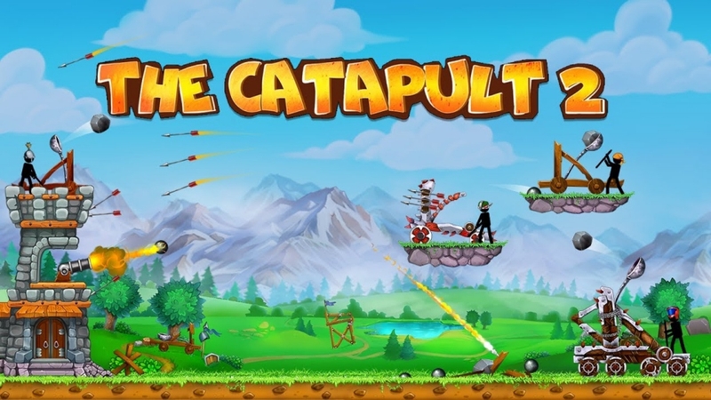 Chế độ 2 người chơi trong The Catapult 2 mang đến cuộc chiến đấu đối kháng kịch tính và thú vị