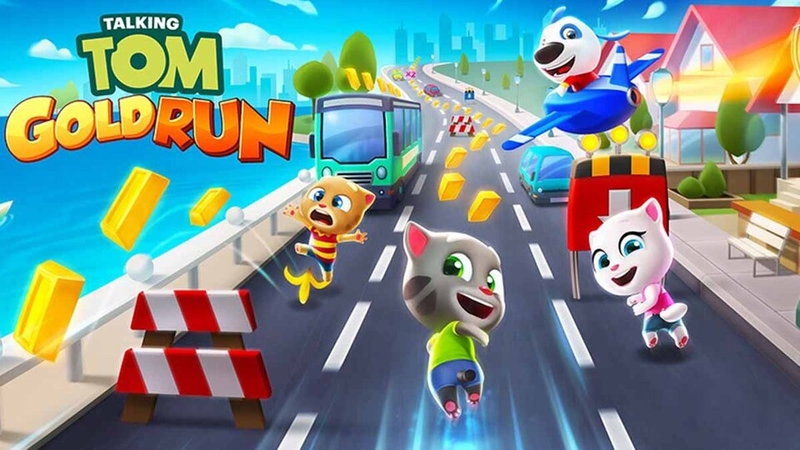 Talking Tom Gold Run là trò chơi mèo chạy phổ biến