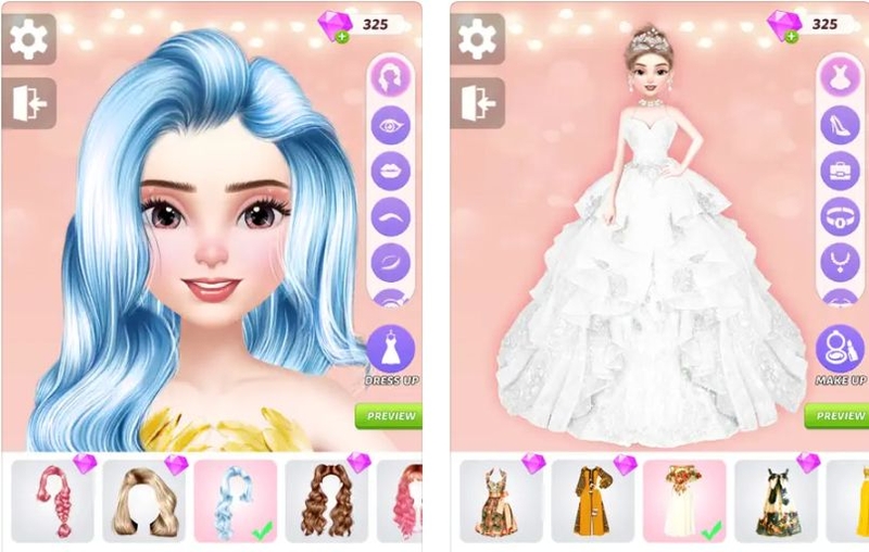 Top trò chơi trang điểm cho búp bê dành cho các bé gái, lối chơi cuốn