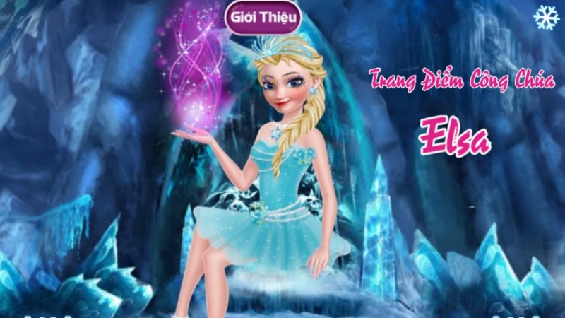 Trò chơi trang điểm công chúa dành riêng cho những ai là fan của nhân vật Elsa