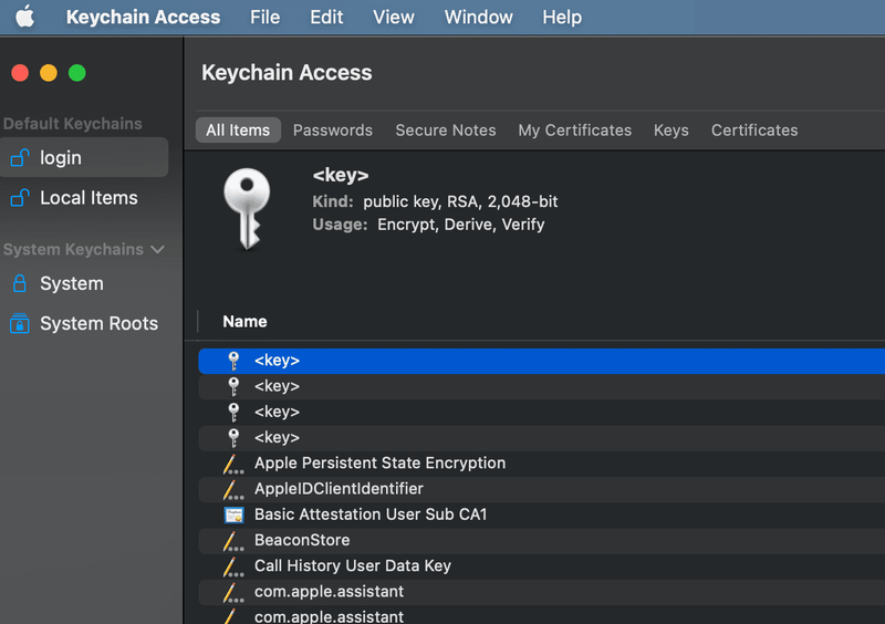 Keychain Access