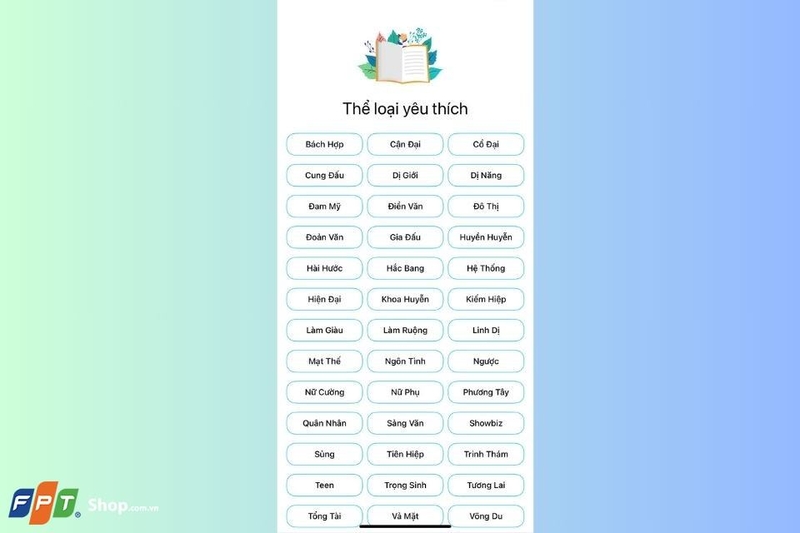 Kho truyện đa dạng thể loại, đáp ứng mọi sở thích