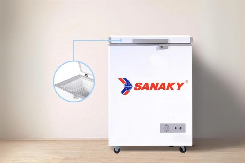 tủ đông Sanaky 100L chất liệu bền bỉ
