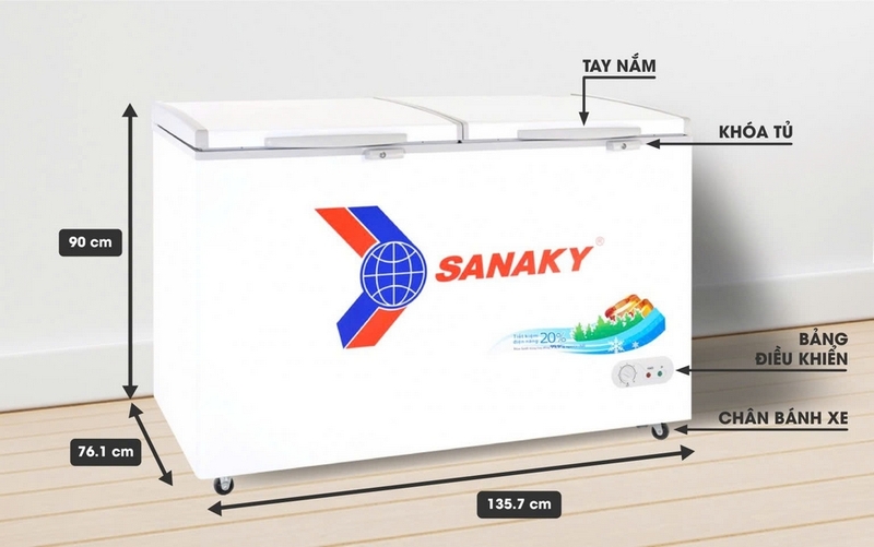 tủ đông Sanaky VH 5699HY ảnh 1