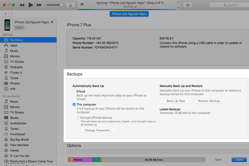 tự động backup cho iOS 4