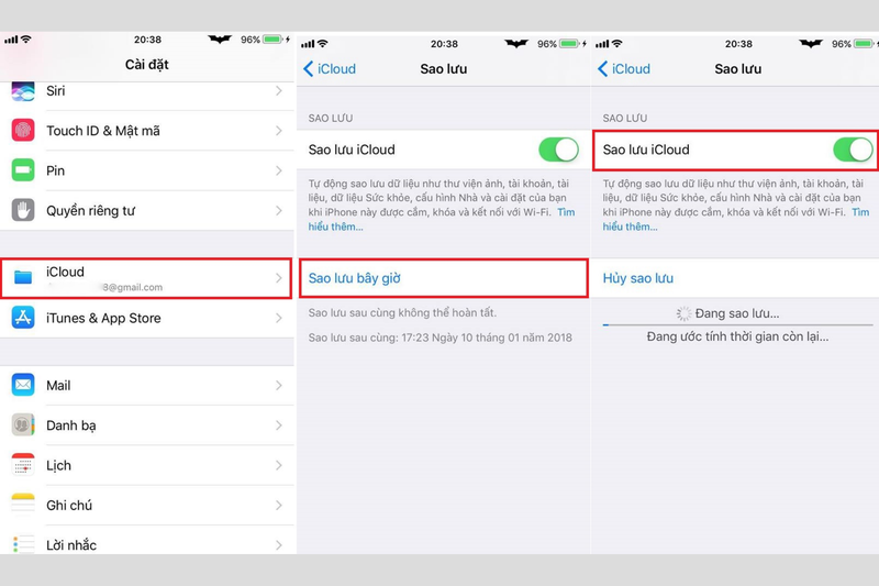 tự động backup cho iOS 2