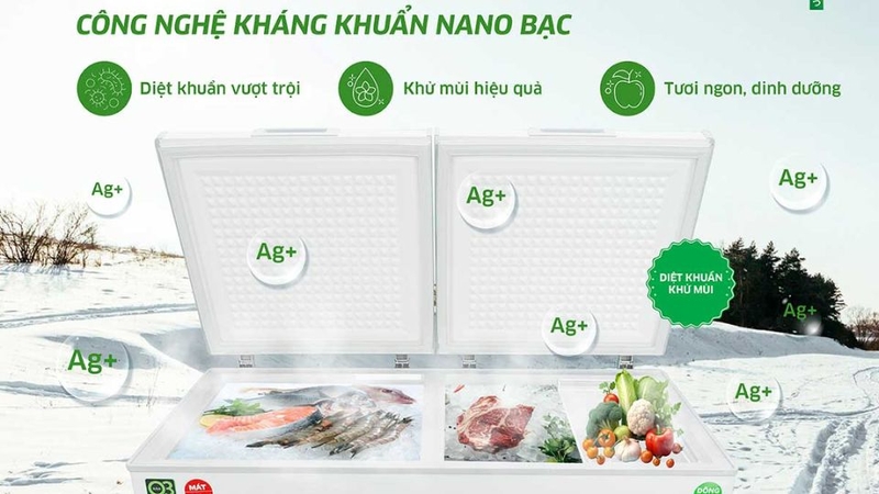 Tủ đông có công nghệ Nano Silver 4