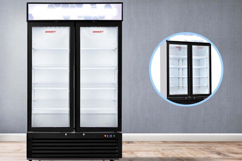 tủ đ&ocirc;ng đứng Sanaky h&igrave;nh 4