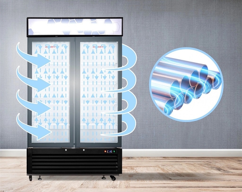 tủ đ&ocirc;ng đứng Sanaky h&igrave;nh 5